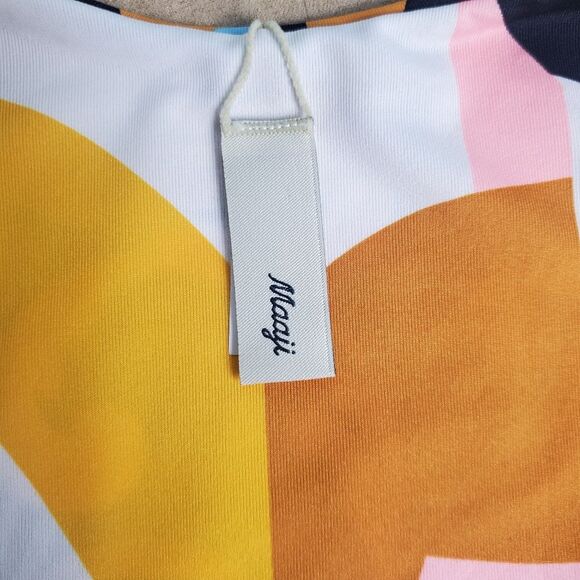 Maaji Bikini Bottom Reversible Floral Geo Print Large - Picture 5 of 6